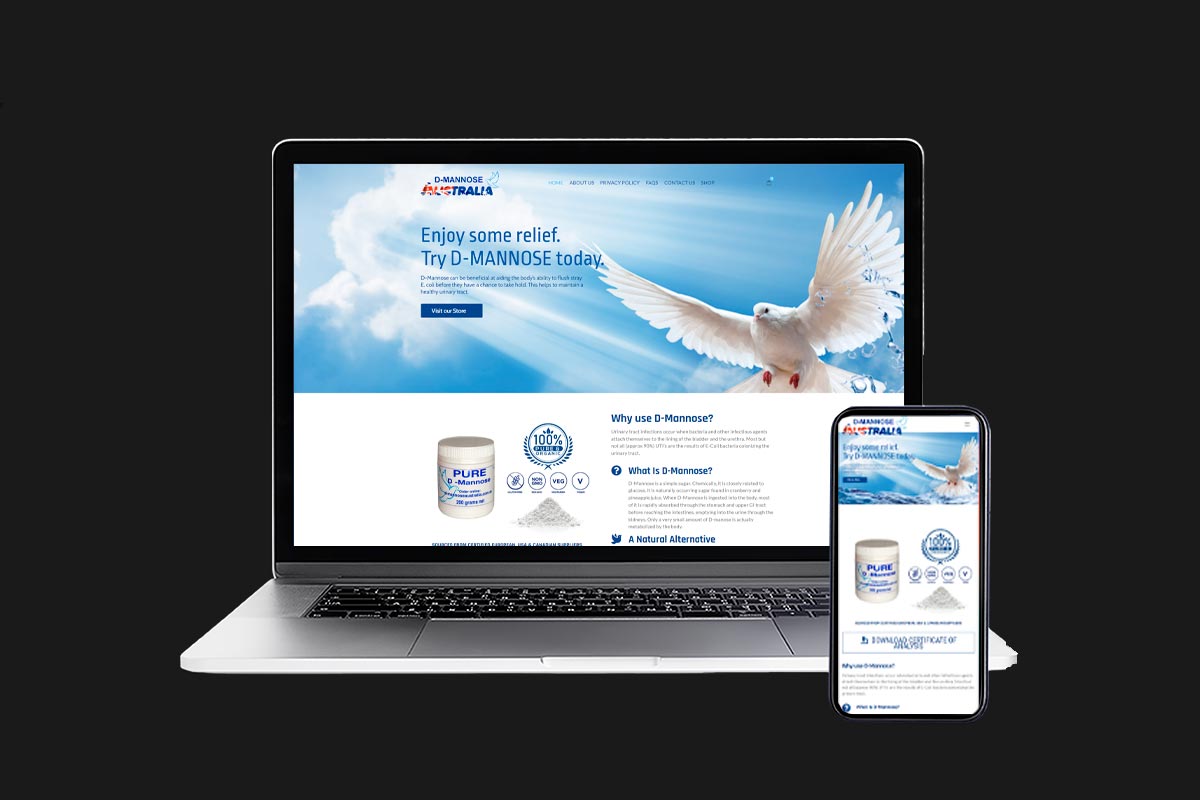 D-Mannose Australia ecommerce website