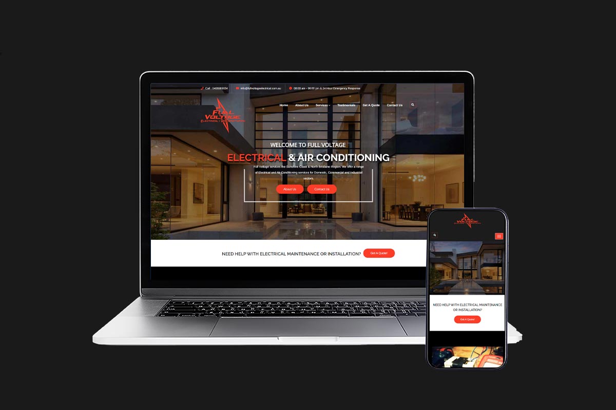Full Voltage Electrical Web Development
