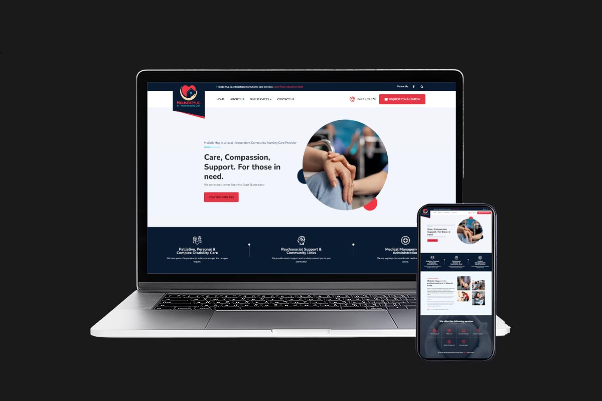 Holistic Hug Web Development
