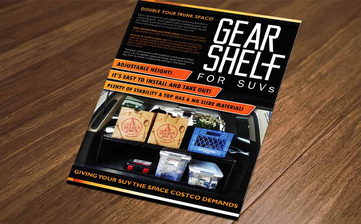 Gear Shelf Graphic Design